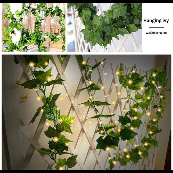 COPY - NEW 6.5ft Artificial Leaf Ivy String Lights Vine Garland Wreath Hanging - Picture 3 of 6